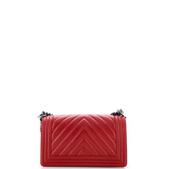 Chanel Boy Flap Bag Chevron Lambskin #237932C26B - Picture 3 of 7